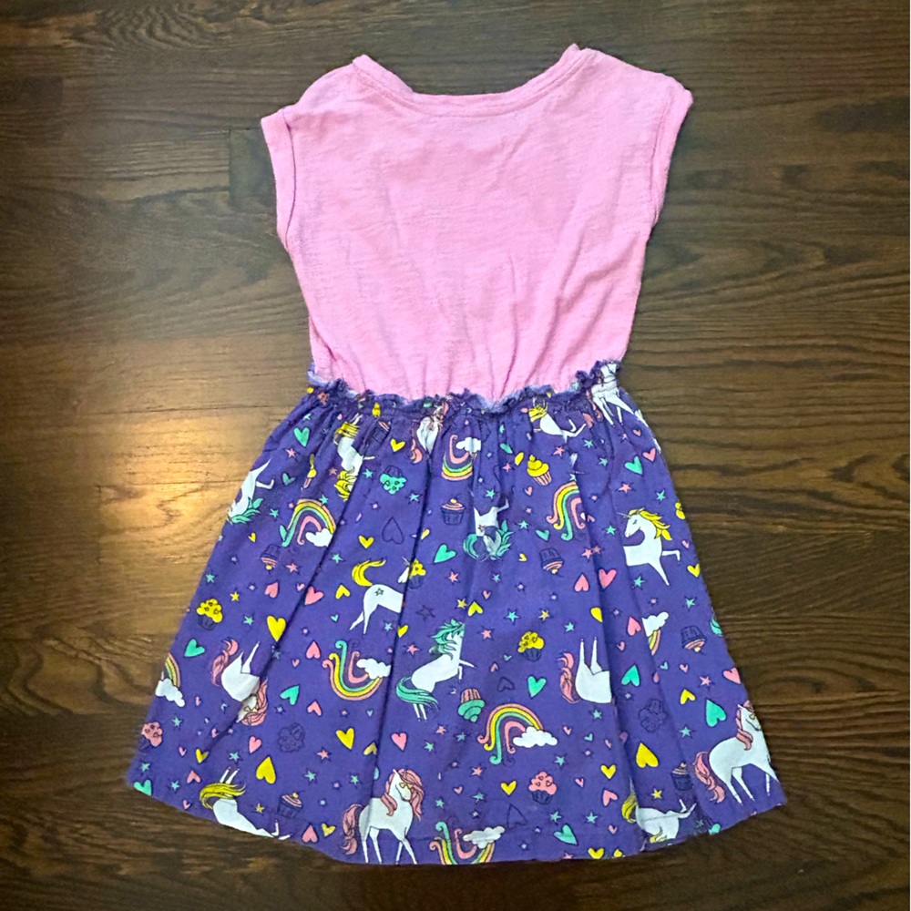 Spotted Zebra girls mixed media dress